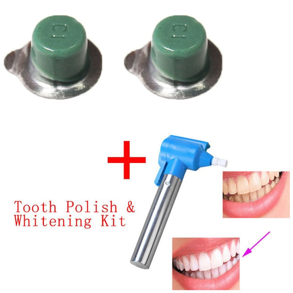 3pcs/set Professional Polishing Whitening Teeth Burnisher Polisher Whitener Stain Remover with 2 pcs Polishing Paste