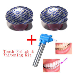 3pcs/set Professional Polishing Whitening Teeth Burnisher Polisher Whitener Stain Remover with 2 pcs Polishing Paste