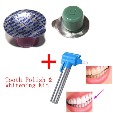3pcs/set Professional Polishing Whitening Teeth Burnisher Polisher Whitener Stain Remover with 2 pcs Polishing Paste