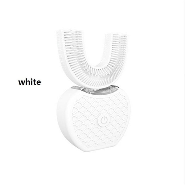360 Degrees Intelligent Automatic Sonic Electric Toothbrush U Type Tooth Brush USB Charging Tooth Teeth Whitening Blue Light