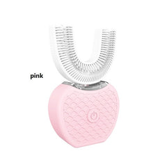 360 Degrees Intelligent Automatic Sonic Electric Toothbrush U Type Tooth Brush USB Charging Tooth Teeth Whitening Blue Light