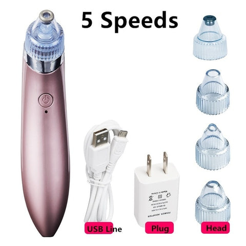 Electric Blackhead Remover Vaccum USB Charging Facial Skin Care Pore Blackhead Cleaner Remover Acne Cleanser Face Care Tools