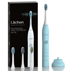 Sonicool 2019 New 051B Ultrasonic Sonic Electric Toothbrush USB Rechargeable Tooth Brushes With 4 Pcs DuPont Replacement Heads