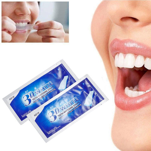 30Pcs/15 Pack Teeth Whitening Strips Oral Hygiene Care Double Elastic 3D White Gel Teeth Strips Whitening Bleaching Tools TSLM2