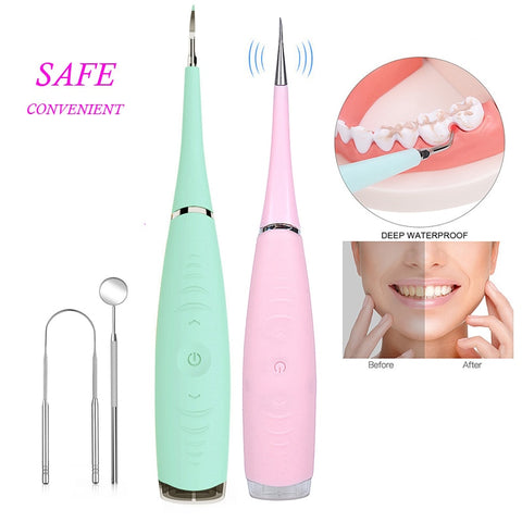 Sonic Ultrasonic Vibrition Dental Scaler Usb Recharge Tooth Calculus Remover Tooth Stains Tartar Cleaner Whiten Teeth Tool Gifts