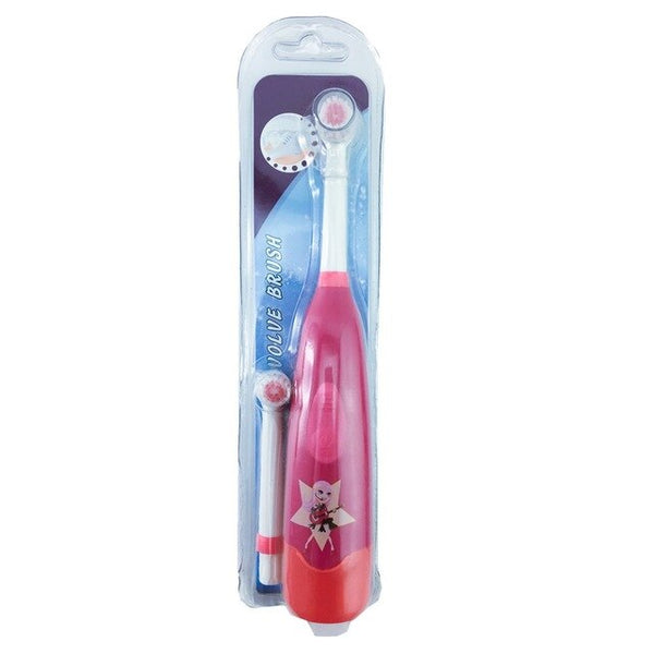 Children Electric Toothbrush Cartoon Pattern Double-sided Tooth Brush Electric Teeth Brush For Kids with 2pcs Replacement Head