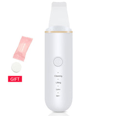 Ultrasonic Skin Scrubber Blackhead Remover Face Scrubber Cleanser Facial Pore Cleaner Face Lifting USB Face Skin Scraper