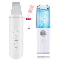 Ultrasonic Skin Scrubber Blackhead Remover Face Scrubber Cleanser Facial Pore Cleaner Face Lifting USB Face Skin Scraper