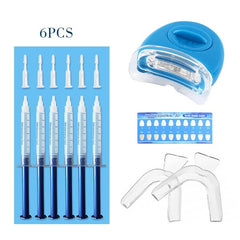 Top Kwaliteit Peroxide Tanden Whitening Kit Bleken Systeem Heldere Witte Tanden Whitening Gel Kit Met Led Licht Professionele