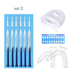 Top Kwaliteit Peroxide Tanden Whitening Kit Bleken Systeem Heldere Witte Tanden Whitening Gel Kit Met Led Licht Professionele