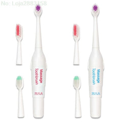 Adults Electric Massage Toothbrush 3 Head Replacement Battery Operated Portable