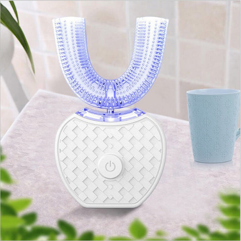 360 Degree Automatic Sonic Electric Toothbrush Silicone Ultrasonic Electronic Tooth Brush USB Rechargeable 4 Mode Teeth Cleaner