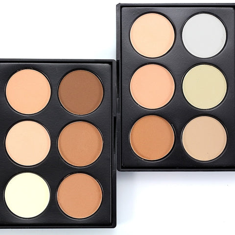 Professional Makeup Concealer Palette 6 Colors Contour Face Make Up Corretivo Pores Maquiagem Concealer Cream Facial Foundation