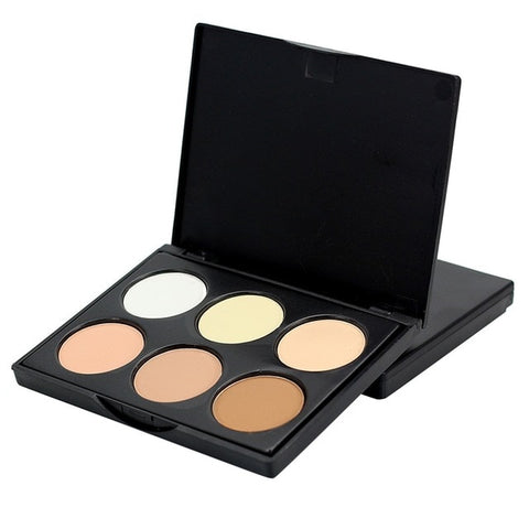 Professional Makeup Concealer Palette 6 Colors Contour Face Make Up Corretivo Pores Maquiagem Concealer Cream Facial Foundation
